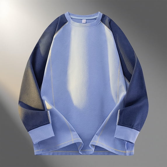 Timegard Workout Tops for Men Long Sleeve Drop Shoulder Loose Athletic Sweatshirts Pullover Tops Fall