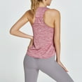 thumbnail image 1 of Timegard Workout Tops for Women U Neck Athletic Running Loose Breathable Tank Tops Irregularly Yoga Gym Tee, 1 of 5
