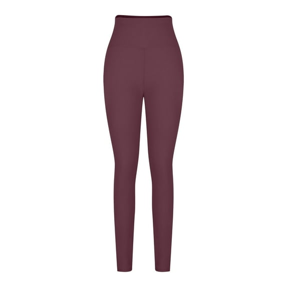Timegard Yoga Pants for Women High Waist Skinny Comfy Solid Color Leggings Workout Running Gym Pants