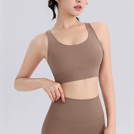 Timegard Yoga Tops for Women Sports Bras High Support Workout Gym Tank Tops Athletic Sleeveless Tops