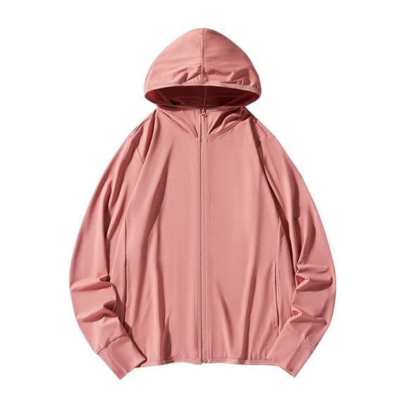 Timegard Zip up Jacket for Women Sun Protective Breathable Hoodies Loose Lightweight Summer Jackets