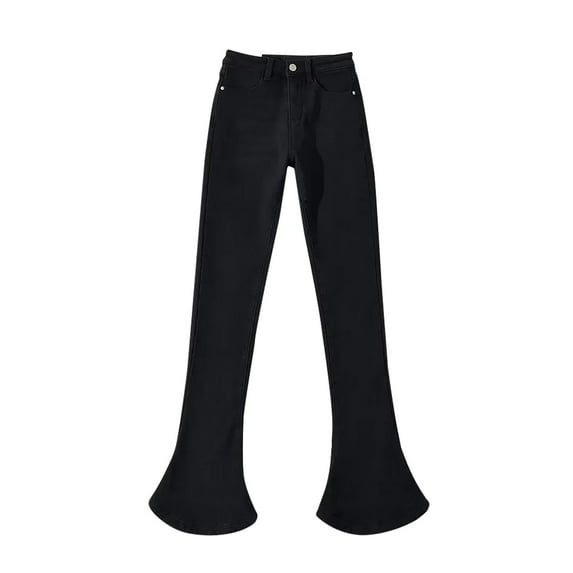Timegrad Denim Pants for Women High Waist Bell Bottom Stretch Streetwear Flare Jean Pants Fall Fashion