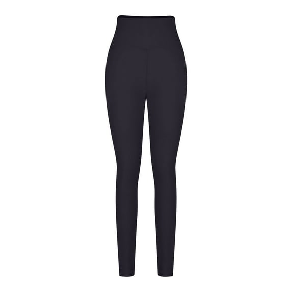 Mlzmgr Yoga Leggings for Women High Waist Stretch Solid Color Cropped Pants Comfy Workout Tights