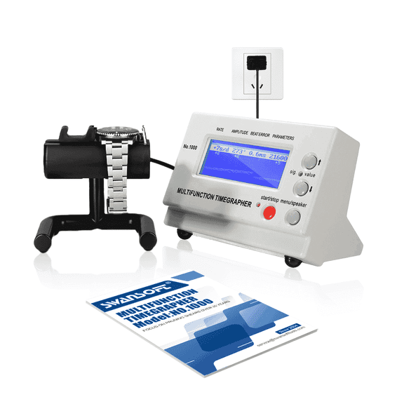 Timegrapher Multifunctional Watch SWANSOFT Tester, Watch Timing Machine for Watchmaker, Watch Calibration Tool for Mechanical Watches, No.1000