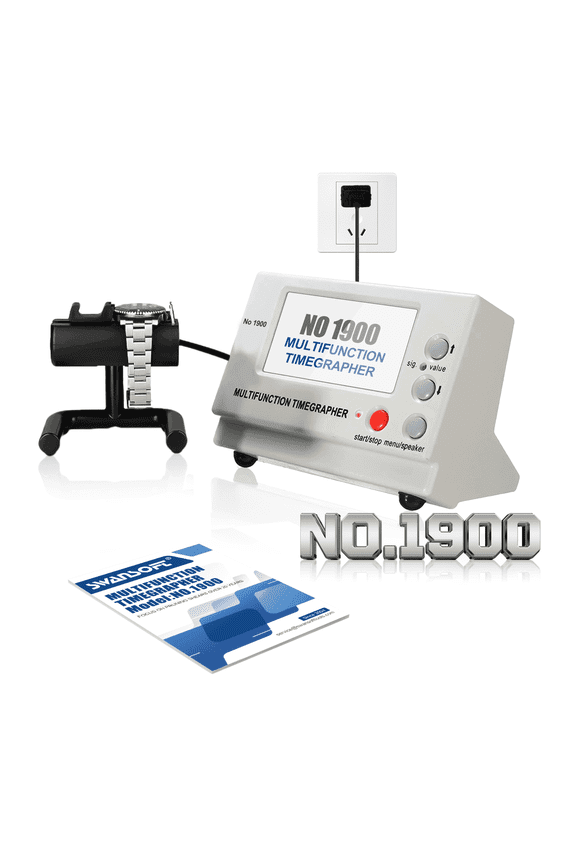 Timegrapher No.1900 Watch Timing Machine, Multifunctional Watch Tester with LCD Display, Professional Calibration Tool for Watchmakers