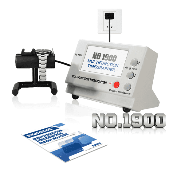 SWANSOFT Timegrapher No.1900 Watch Timing Machine, Multifunctional Watch Tester with LCD Display, Professional Calibration Tool for Watchmakers