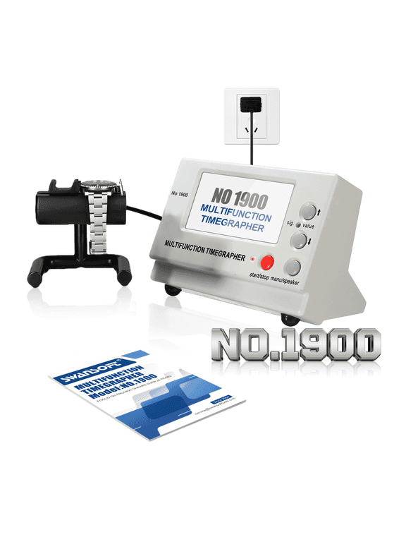 Timegrapher No.1900 Watch Timing Machine, Multifunctional Watch Tester with LCD Display, Professional Calibration Tool for Watchmakers