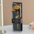 thumbnail image 1 of Timeless 24K Gold Plated Artificial Rose, Gold Foil Flower Present For Valentine's Day, Mother's Day, Anniversary, Birthday, Wedding, Romantic Decorative Roses For Wife Mom, 1 of 4