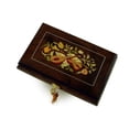 thumbnail image 1 of Timeless 30 Note Hand Crafted Musical Instrument and Floral Inlay Musical Jewelry Box - Time To Say Goodbye (Con te Partiro), 1 of 2