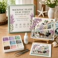 thumbnail image 1 of Timeless American Destinations Sea Glass Art Kit, Vintage Street with Carriage Easy Mosaic Craft Kit, Step-by-Step Tools, Beginner Friendly Art Decor, 1 of 6