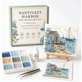 thumbnail image 1 of Timeless American Destinations Sea Glass Art Kit – DIY Mosaic Craft with Colorful Glass Stones, Coastal Wall Art Project for Adults Beginners, Handmade Home Decor Gift, 1 of 5