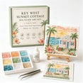 thumbnail image 1 of Timeless American Destinations Sea Glass Art Kit – Mosaic Craft Kit with Colorful Glass Stones, Coastal Wall Art for Adults Beginners, Handmade Home Decor Gift Idea, 1 of 5