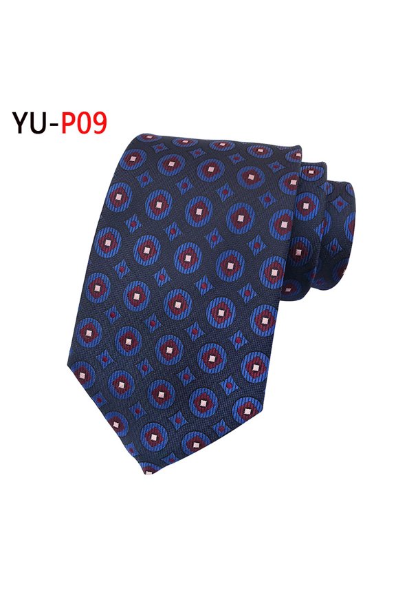 Timeless Appeal Men's Classic Business Tie 1 Pack, Crafted with Luxurious Silk Polyester and an Artistic Woven Jacquard Striped Pattern for Important Corporate Engagements