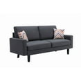thumbnail image 1 of Timeless Bahamas Sofa: Sleek, Minimalist Design, Linen Fabric, Solid Wood Legs, 1 of 2