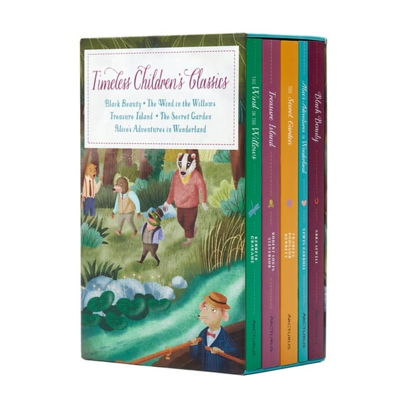Timeless Children's Classics: Black Beauty - The Wind in the Willows - Treasure Island - The Secret Garden - Alice&, (Paperback)