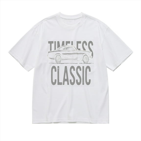 Timeless Classic, Vintage Car Print, Vintage T Shirt, Cotton T-Shirt for Men, 23611213,S
