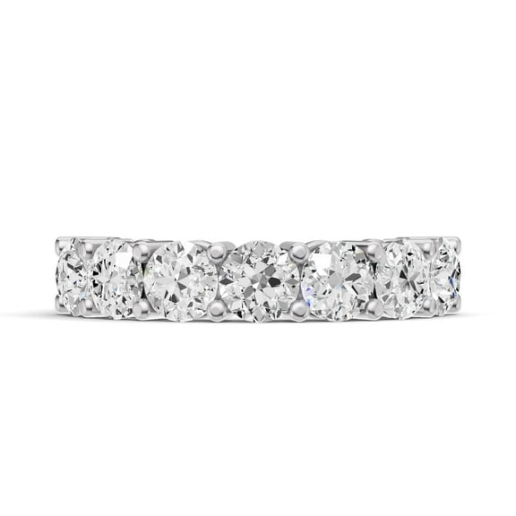 Timeless Classics 14K White Gold Round Lab Grown Diamond 7-Stone Engagement Wedding Ring - 0.50 CTW (Ring Size :4.5)