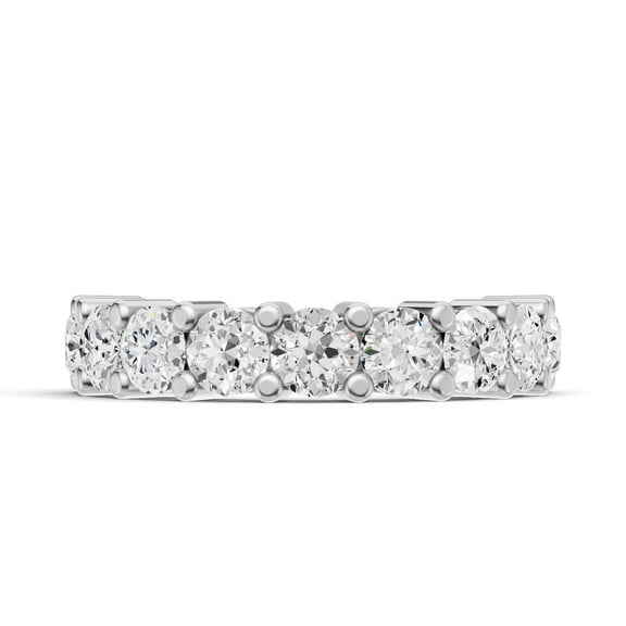 Timeless Classics 14K White Gold Round Lab Grown Diamond 9-Stone Engagement Wedding Ring - 0.50 CTW (Ring Size :4.5)