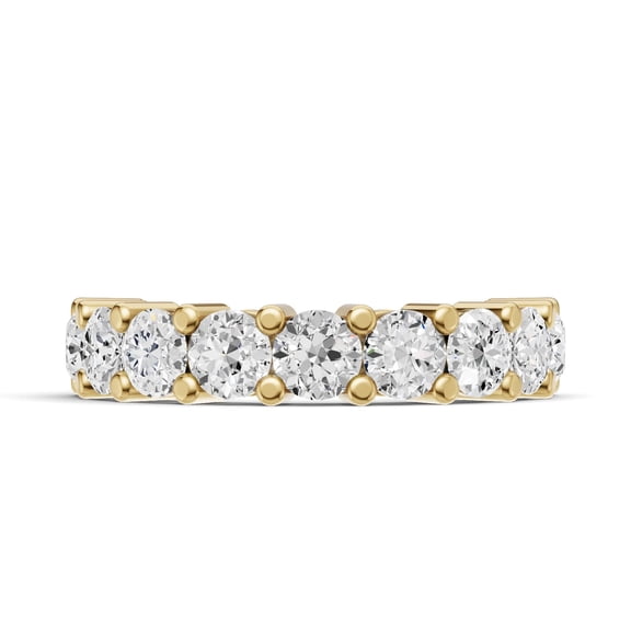 Timeless Classics 14K Yellow Gold Round Lab Grown Diamond 9-Stone Engagement Wedding Ring - 0.50 CTW (Ring Size :8.5)