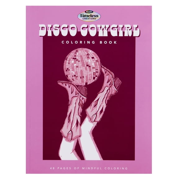 Timeless Creations Coloring Book - Disco Cowgirl
