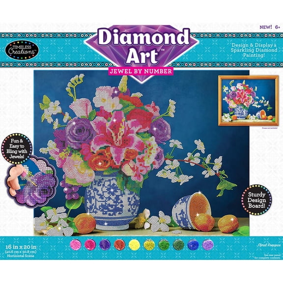 Timeless Creations Diamond Art Jewel by #Floral Delight 16 X 20