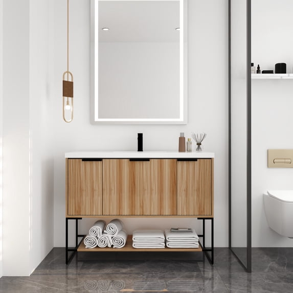 Timeless Design Storage - Serene Start with Ample Bathroom Vanity Space