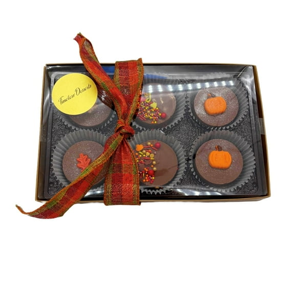 Timeless Desserts Thanksgiving Assorted Cookies Gift Set, Count 6, Milk Chocolate