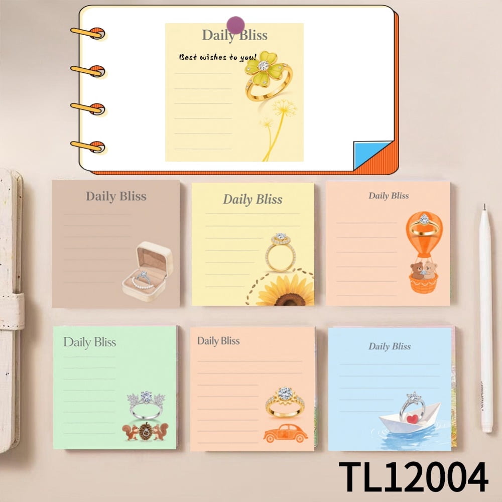 Timeless Devotion with Elegant Diamond Ring - Themed Sticky Notes (3.54 ...