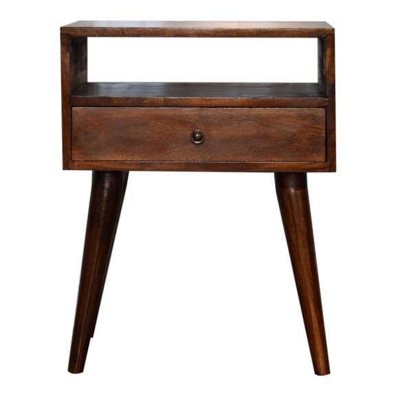 Timeless Elegance Addition - Elevate Living Space with Chestnut Solid Wood Bedside