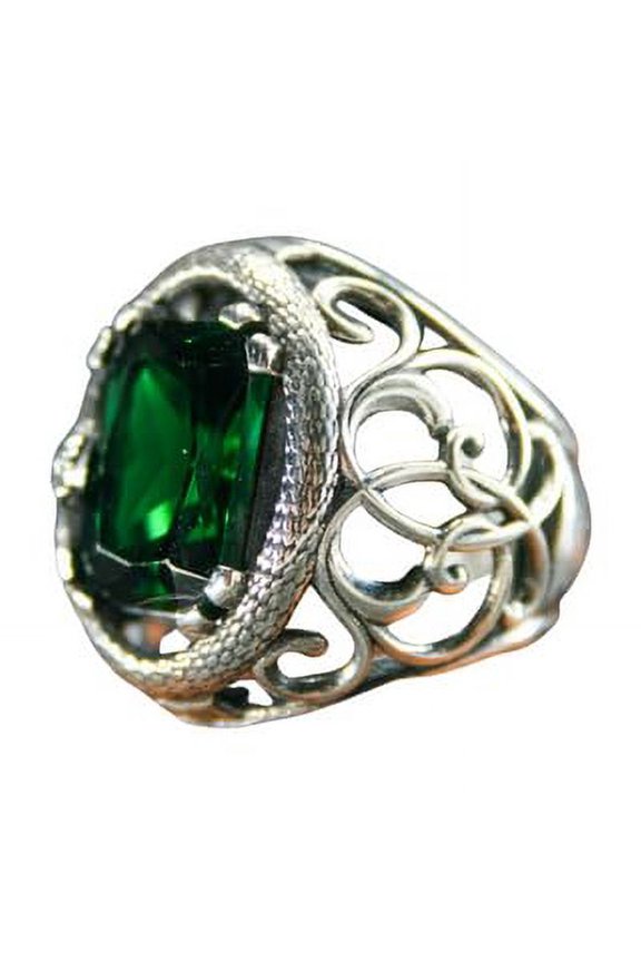 Timeless Elegance: Green Zircon Gemstone 925 Sterling Silver Ring | 10