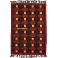 thumbnail image 1 of Timeless Elegance Handwoven Vintage Kilim Wool and Jute Rectangle Carpet for Living Room and Hallway Enhance Your Home's Warmth and Style , 5x8 ft, 1 of 5