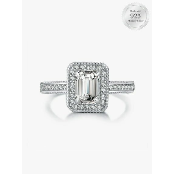 Timeless Emerald Halo Ring