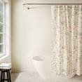 thumbnail image 1 of Timeless Floral Patterned Shower Curtain by Comfort Canopy, 72" x 72", Natural, 1 of 6