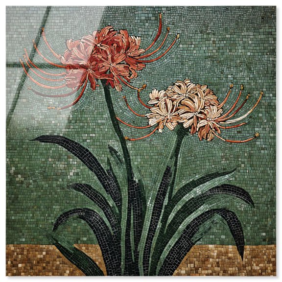 Timeless Flower I Acrylic Print Vintage Wall Decor by Art Remedy, Ready to Hang, 12 x 12