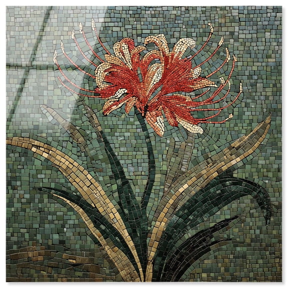 Timeless Flower II Acrylic Print Vintage Wall Decor by Art Remedy, Ready to Hang, 12 x 12