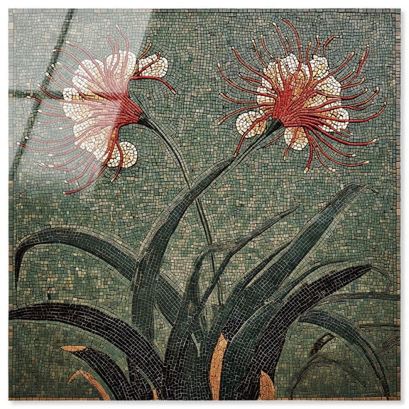 Timeless Flower III Acrylic Print Vintage Wall Decor by Art Remedy, Ready to Hang, 16 x 16