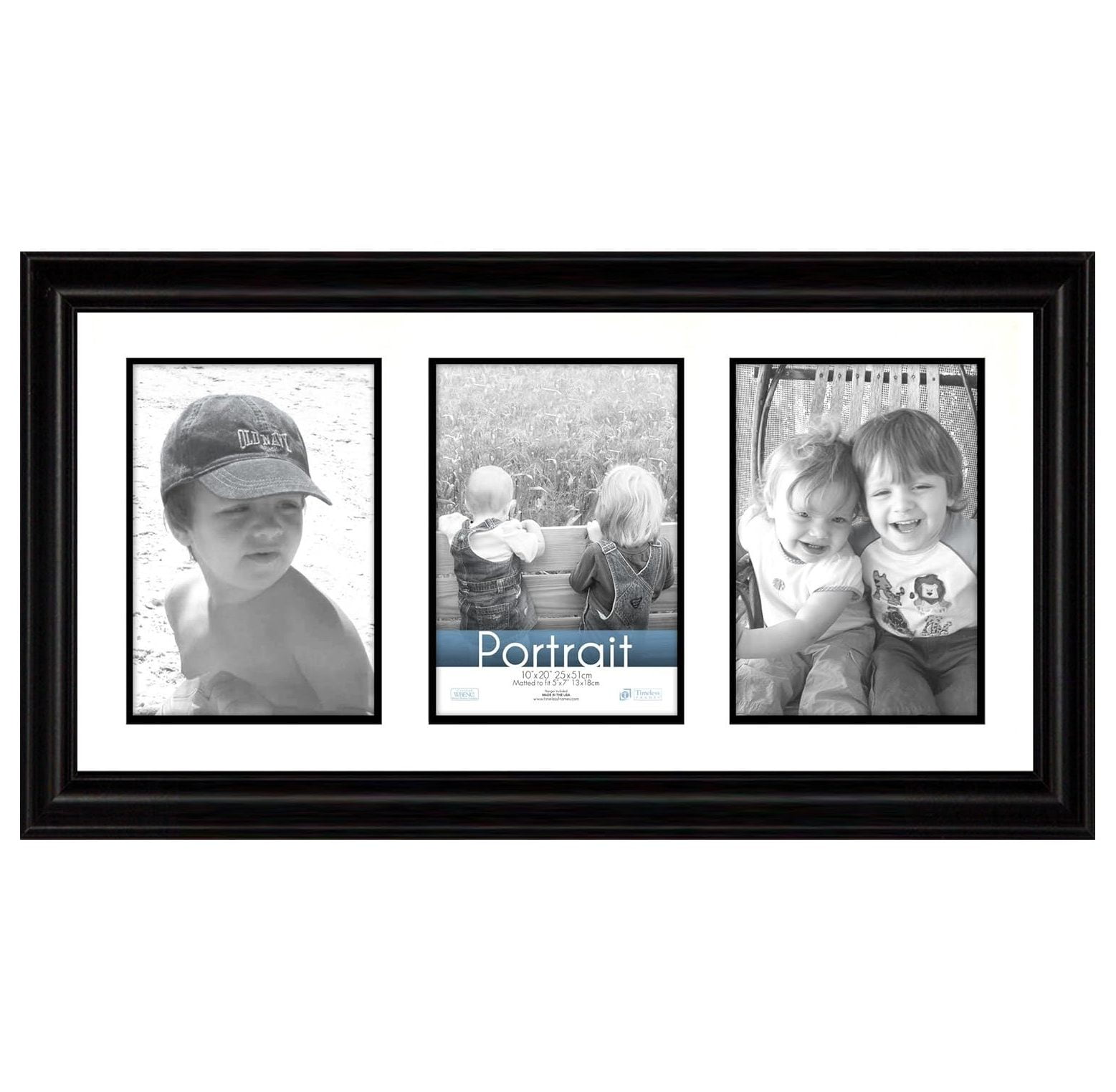 Timeless Frames 10x20 Inch Fits Three 5x7 Inch Photos Lauren Collage