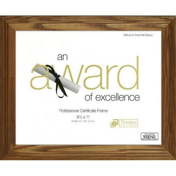 Timeless Frames 43552 Engelwood Document Honey Wall Frame, 8.5 x 11 in.