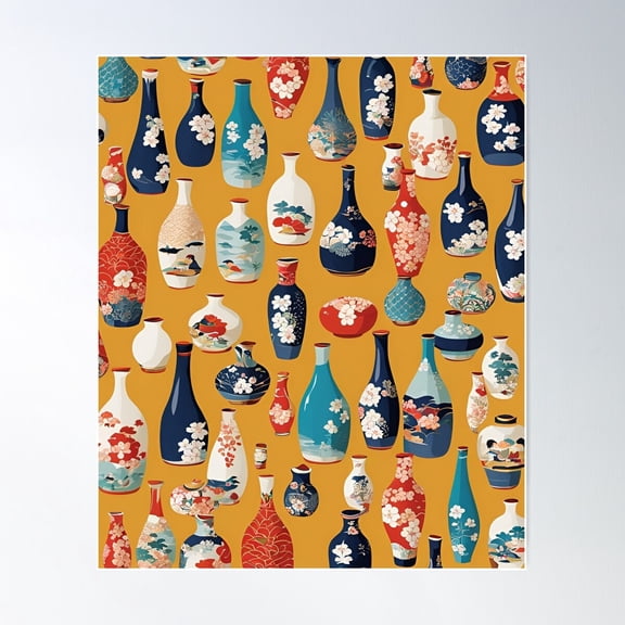 Timeless Japanese Elegance Poster Wall Art, Modern Wall Decor For Living Room Bedroom, 24x36 UNFRAMED