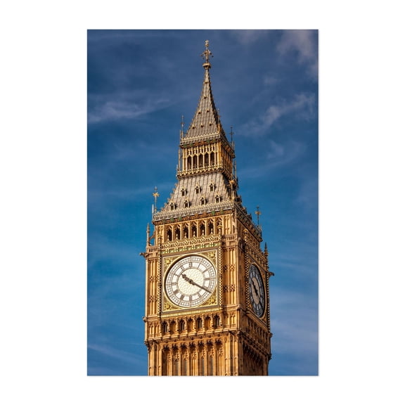 Timeless Majesty - Big Ben - London England United Kingdom Photography Unframed Wall Art Print 8 x 12 inches