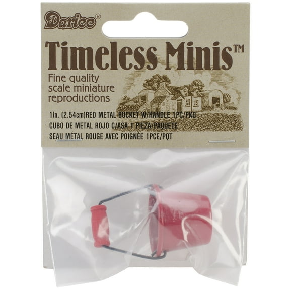Timeless Miniatures-Red Metal Pail