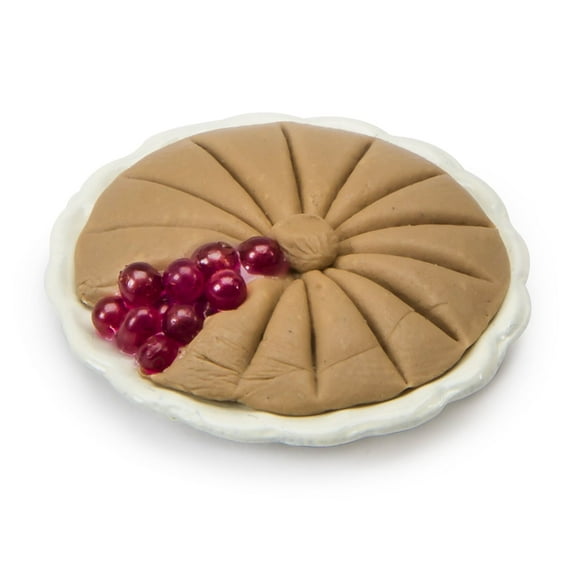 Timeless Minis Cherry Pie On Silver Plate 0.875 X 0.25 Inches