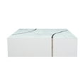 thumbnail image 1 of Timeless Modern Design White Coffee Table with Silver Accent, 1 of 7