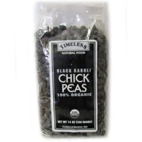 Timeless Natural Foods Organic Black Kabuli Chickpeas 14 oz.