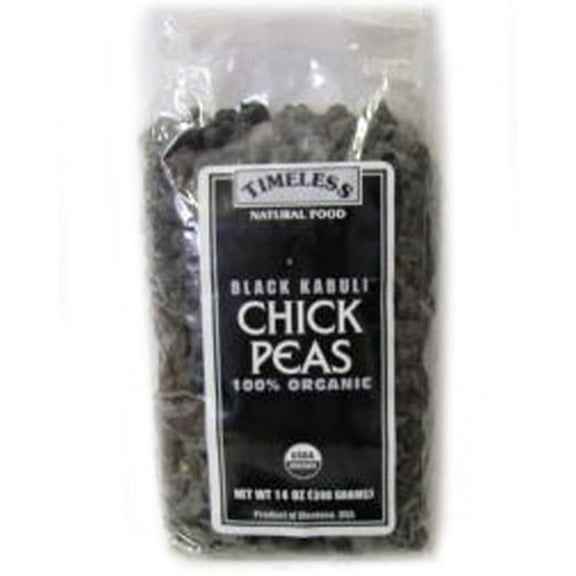 Timeless Natural Foods Organic Black Kabuli Chickpeas 14 oz.