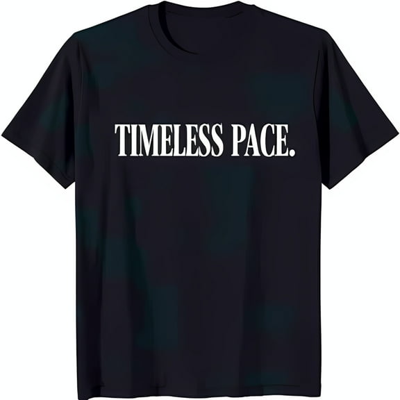 Timeless Pace Black T-Shirt for Men & Women Graphic Tee