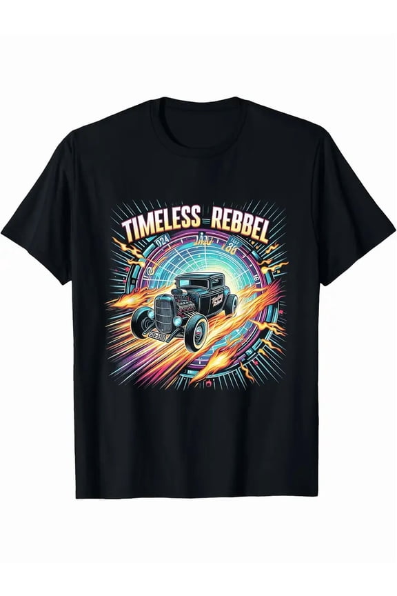 Timeless Rebel Vintage Hot Rod Muscle Car Lovers Unisex T-Shirt