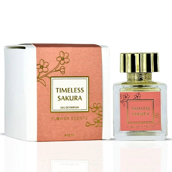 Timeless Sakura Eau de Parfum Spray 65ml (2.2 oz) by Flower Scents | Fruity, Floral, Softly Sensual Like Spring in a Bottle