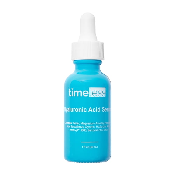 Timeless Skin Care Hyaluronic Acid - Hydrating Face Serum for Personal Care - Fragrance-Free Hyaluronic Acid Serum with Vitamin C & Matrixyl 3000 - 1 fl oz