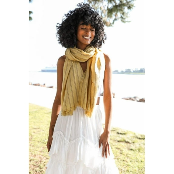 Timeless Stripe Scarf , All Season Scarf, Polyester Scarf, Gifts For Women, Gifts For Men, Spring Scarf, Summer Scarf